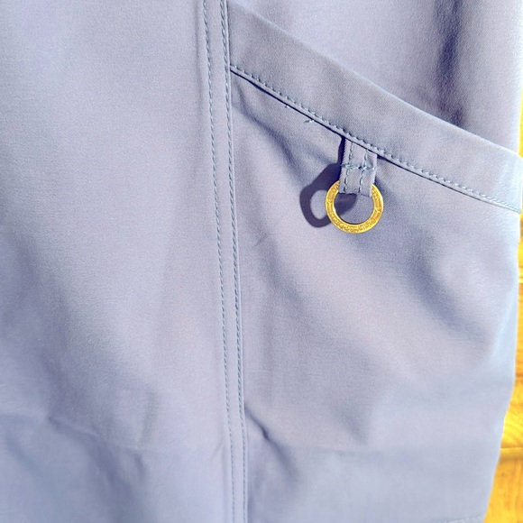 Daily Sports Sleeveless Blue Button-Up Dress - Picture 4 of 6